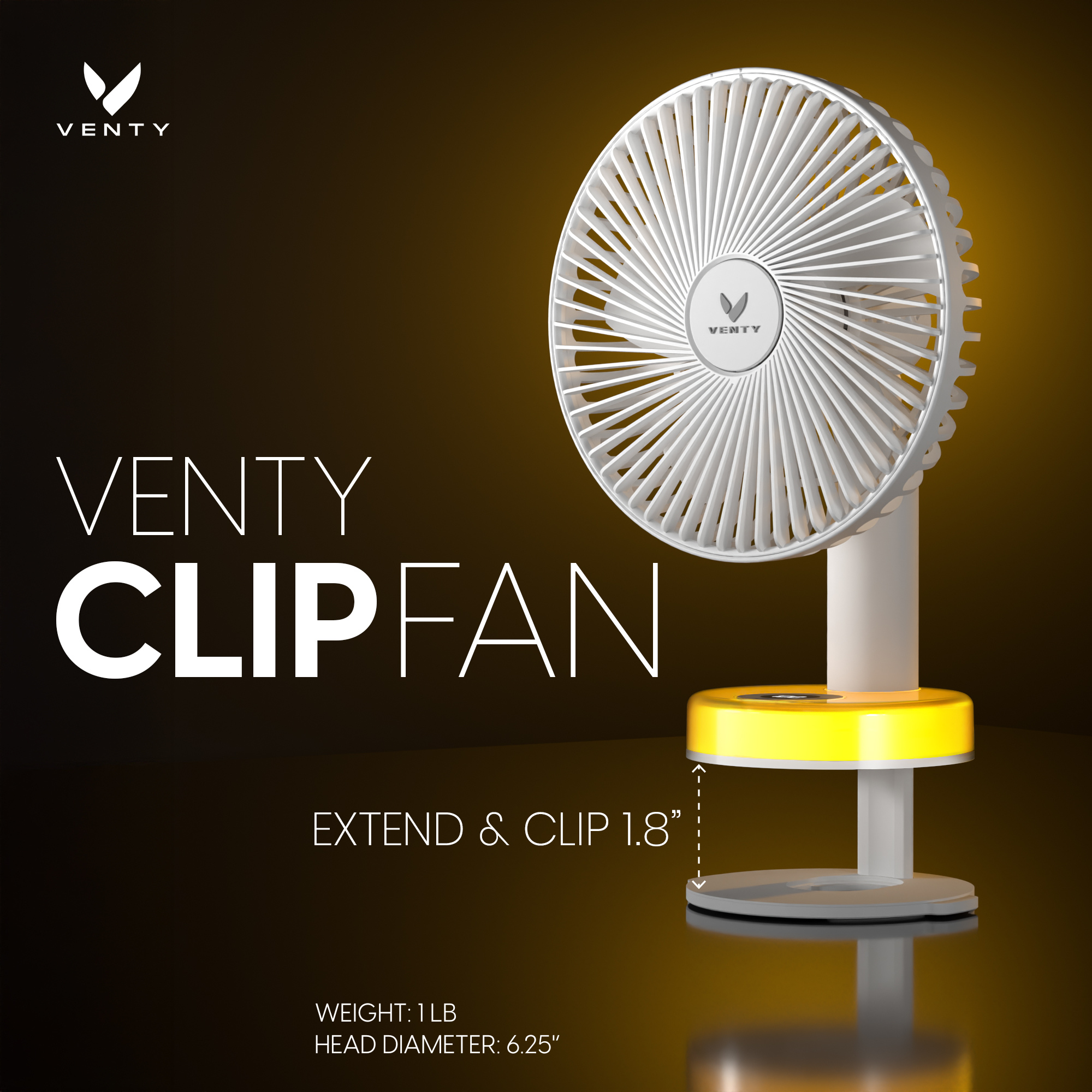 Ventilateur à clip Venty